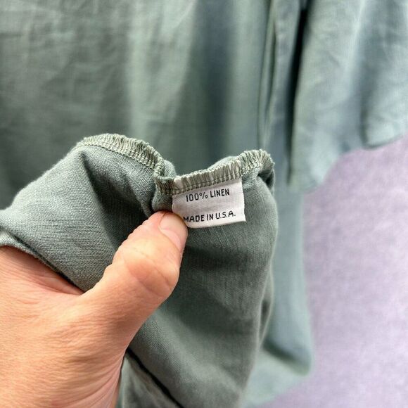 NWT Bryn Walker Size Small PILKINGTON DRESS Shore Blue Pacific Linen 3/4 Sleeve - Picture 9 of 16